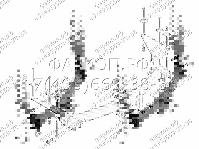 Фаркоп для SsangYong Rexton 2006-2009 (Пр-во КАМАЗ в Набережных Челнах) без снятия и подрезки бампера. Тип шара: F. Нагрузки: 1200/60 кг, масса фаркоп