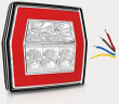 Фонарь LED 4-функцион. FT-120 LED с проводом 1 м.