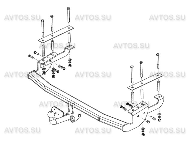 Фаркоп SZ 11 - Suzuki SX 4 / 2008-2013 / S-75 / kg-1000 / type=A