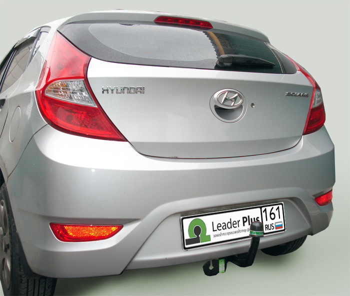 Фаркоп Лидер Плюс H219-A для Hyundai Solaris 2010-17 седан подрезка/хетчбек без подрезки / KIA RIO 2010-17 (седан/хетчбек) (1200/75) Без электрики