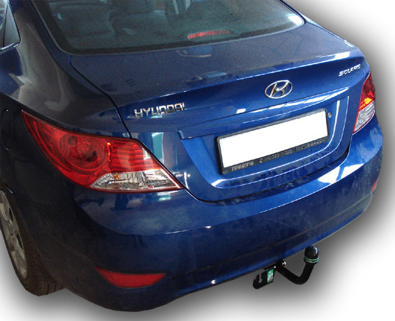 Фаркоп Лидер Плюс H219-A для Hyundai Solaris 2010-17 седан подрезка/хетчбек без подрезки / KIA RIO 2010-17 (седан/хетчбек) (1200/75) Без электрики
