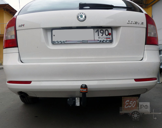 Фаркоп SK 09 - Skoda Octavia A5 / 2004-2015 / S-75 / kg-1500 / type=A / smart-c=!!!