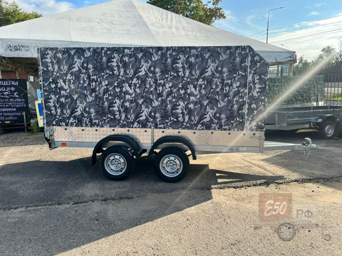 ALASKA "Скала 3.5" 2 оси (3500х1600х200) (Оцинк.) Тент ХАКИ