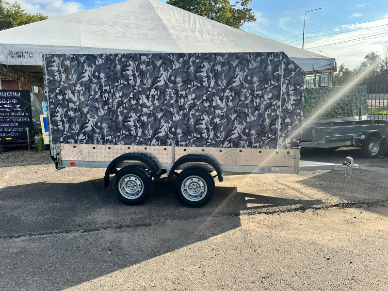 ALASKA "Скала 3.5" 2 оси (3500х1600х200) (Оцинк.) Тент ХАКИ