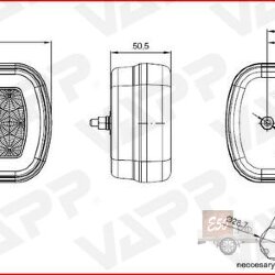 FT-130 PM LED BAJONET Фонарь задний 6-функциональный LED (противотум.)
