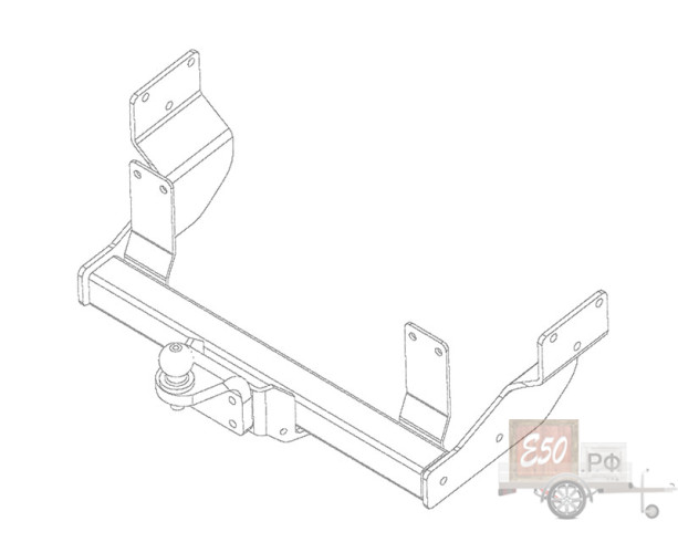 Фаркоп MB 03 - Mercedes Vito / 1996-2003 / S-100 / kg-2000 / type=A