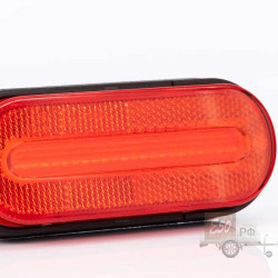 Фонарь габаритный красный LED FT-070CLED 2-х функц. с проводом