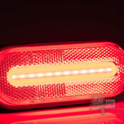 Фонарь габаритный красный LED FT-070CLED 2-х функц. с проводом