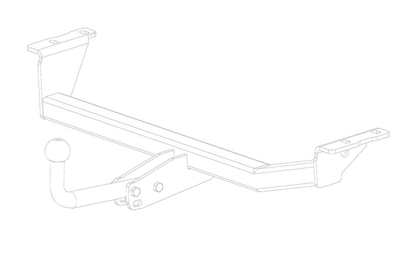 Фаркоп TY 31 - Toyota Yaris Verso / Funcargo / 2000-2006 / S-75 / kg-1000 / type=A