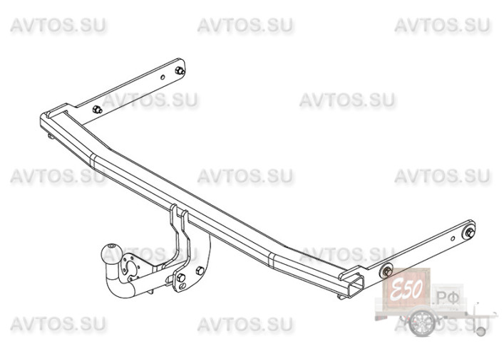 Фаркоп VW 32 - Volkswagen Jetta / 2011 / S-75 / kg-1500 / type=A / smart-c=!!!