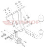 Фаркоп на Mercedes G-Class w461, w463 1989-2018, w464 2019- без снятия и подрезки бампера. Тип шара: A. Нагрузки: 3200/140 кг, масса фаркопа 11 кг (бе